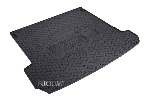 Gumová rohož kufra RIGUM - Audi  Q7 5m/7m 3.rada sklopená 2015-